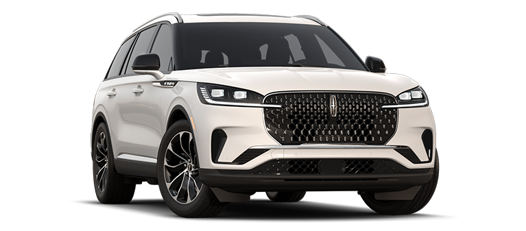 Lincoln Aviator Ultra 2026, couleur Blanc Immaculé, vue trois-quart