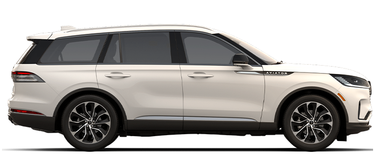 Lincoln Aviator Ultra 2026, couleur Blanc Immaculé, vue de côté