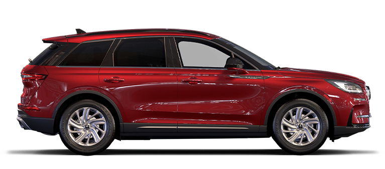 Lincoln Corsair Première 2026, couleur Tapis Rouge, vue de côté